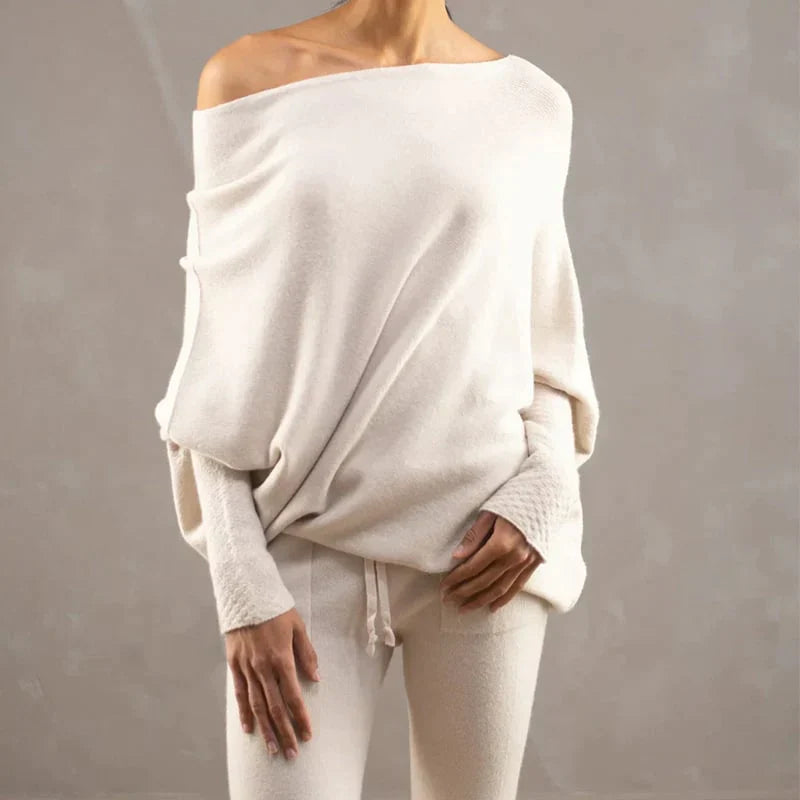 Stilla | Asymmetrisk draperet sweater