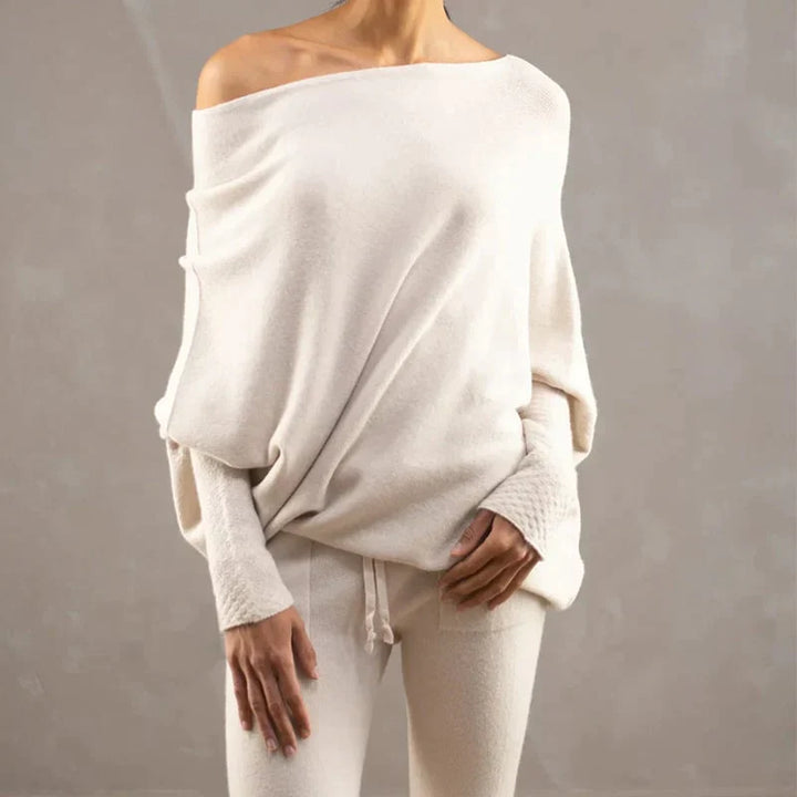 Stilla | Asymmetrisk draperet sweater