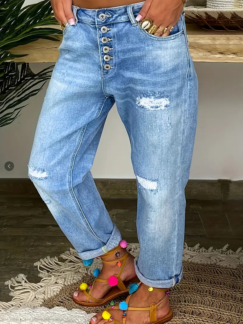 Stilla | Dame Jeans Af Boyfriend Typen Retro Stil