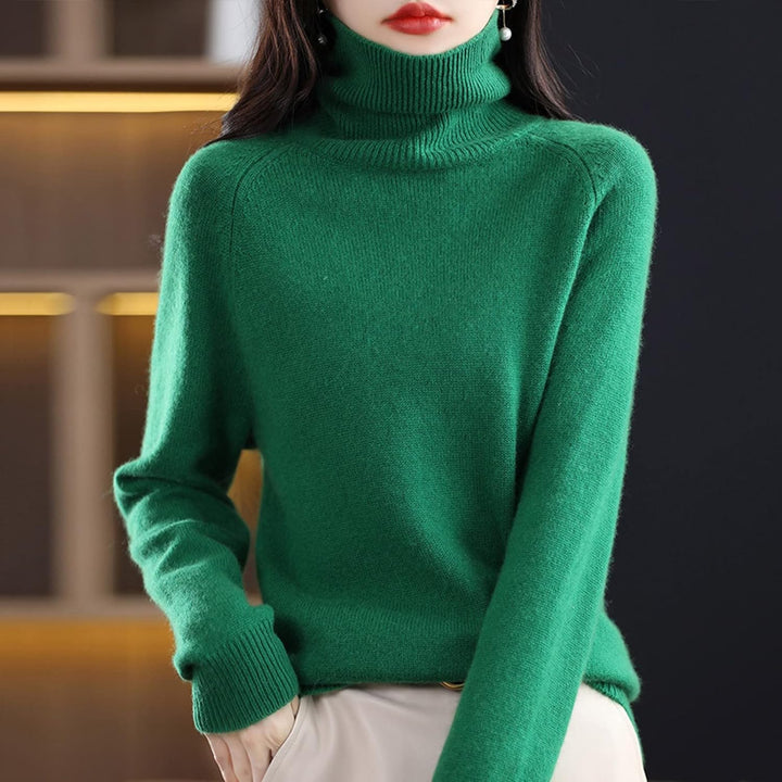 Stilla | Ribbet Rullekrave Sweater