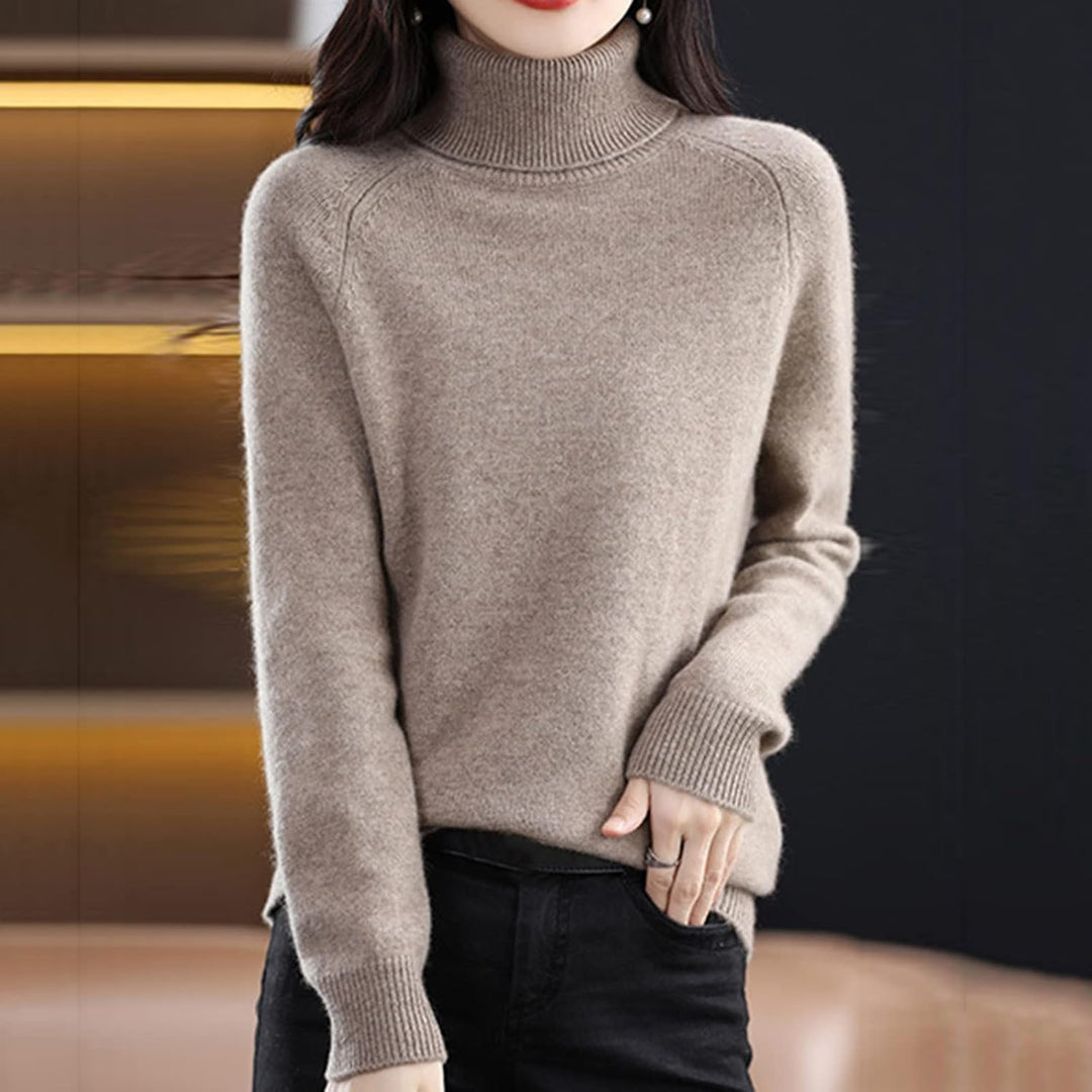 Stilla | Ribbet Rullekrave Sweater