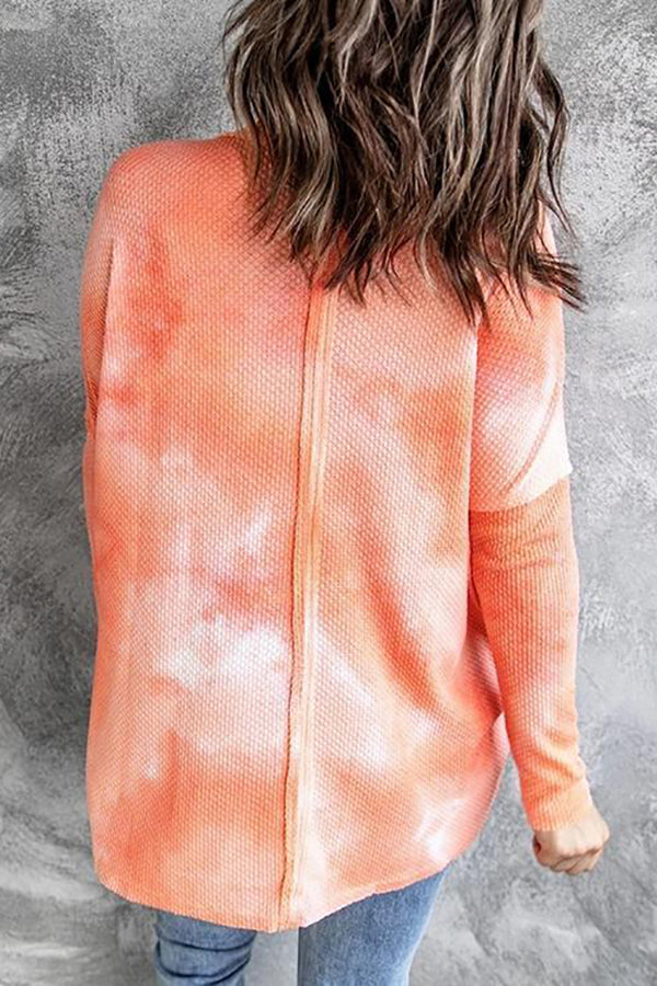 Stilla | Omvendt Tie Dye Knappetrøje