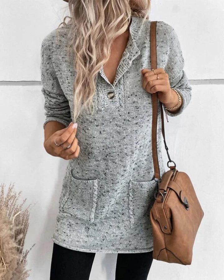 Stilla | Langærmet sweater med lommer til damer