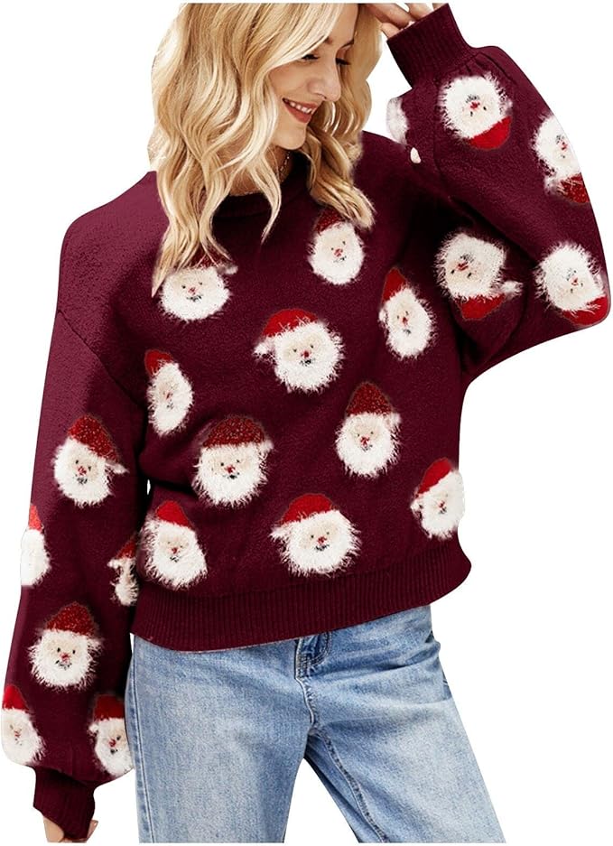 Stilla | Oversized julesweater med julemand motiv
