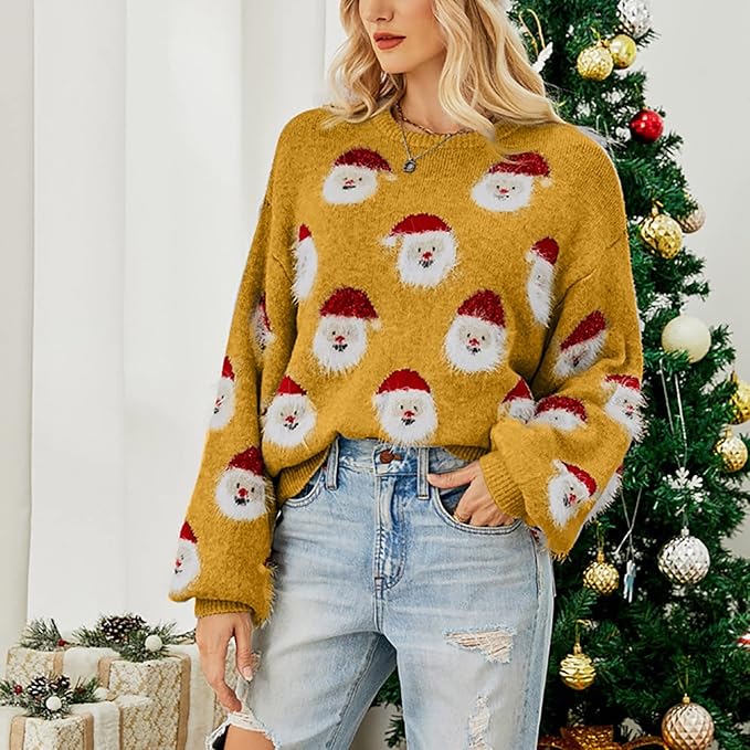 Stilla | Oversized julesweater med julemand motiv