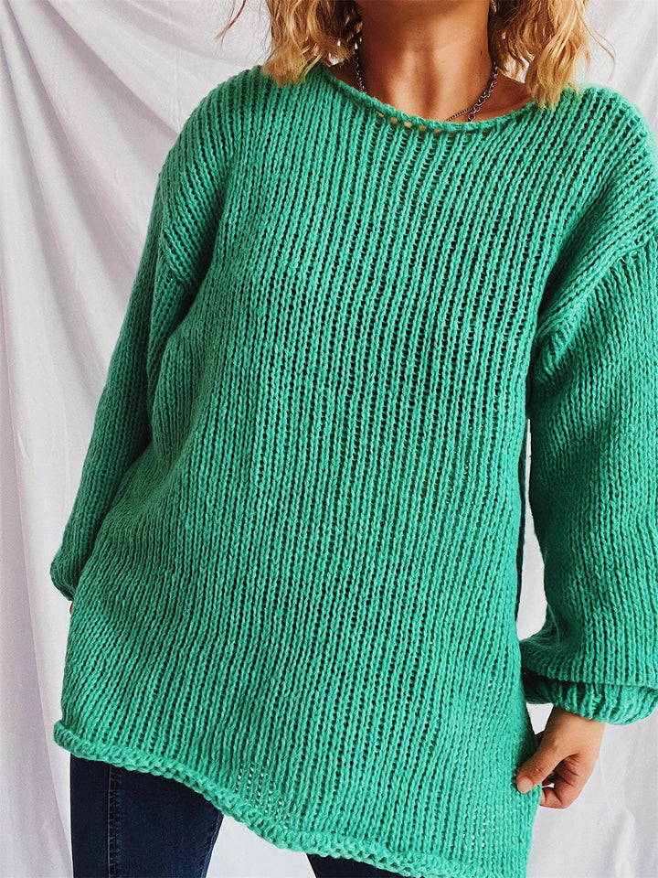 Stilla | Pullover med bådudskæring og faldende skuldre