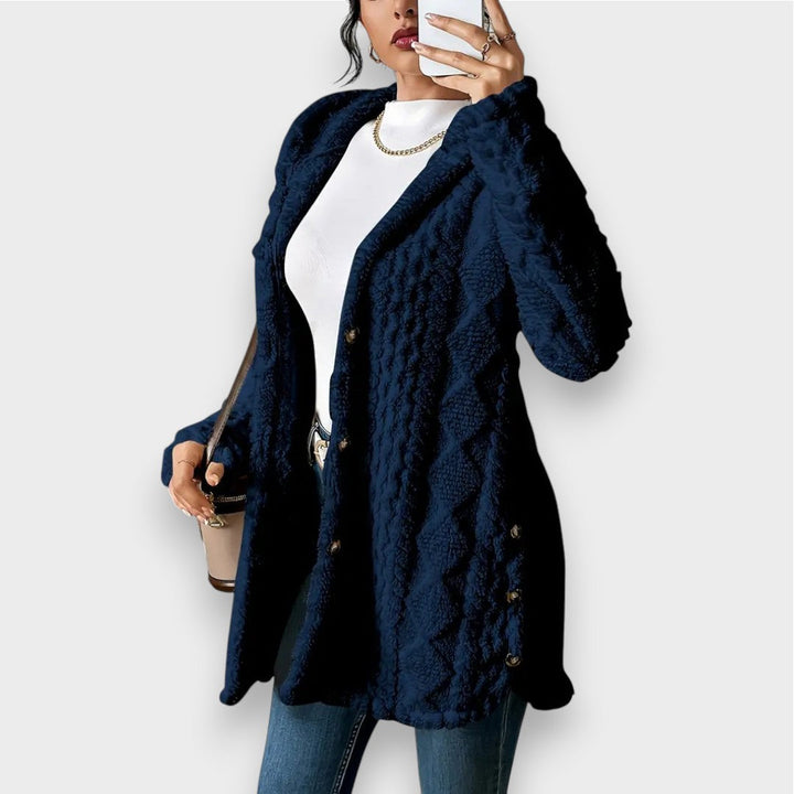 Stilla | Cozy Plush Hættetrøje Cardigan