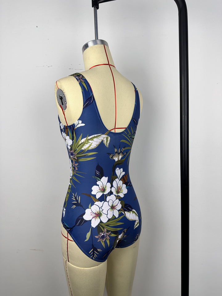 Stilla | Badedragt Med Blomstermotiv Årgang Stil