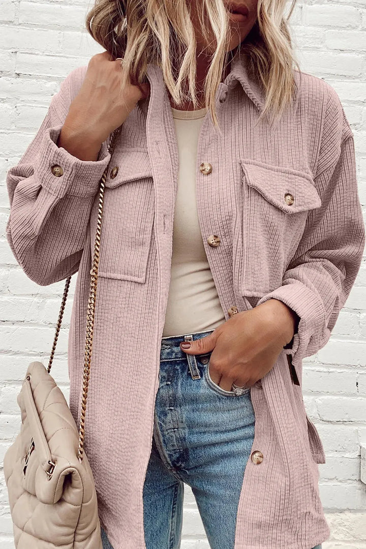 Stilla | Knap-op Dropped Shoulder Shacket