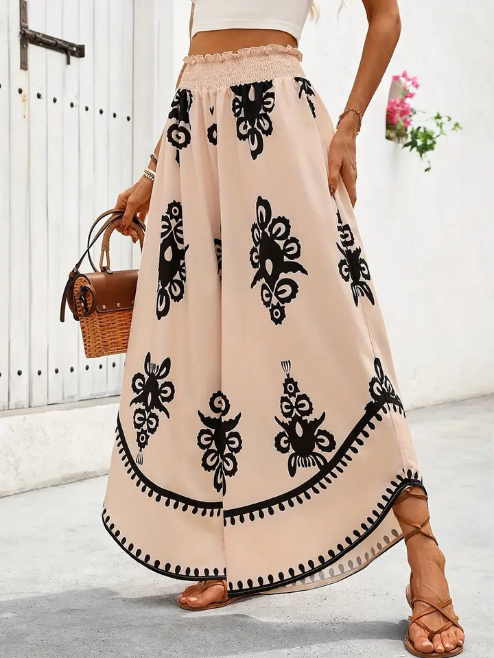 Stilla | Tribal Print Bred Bukser