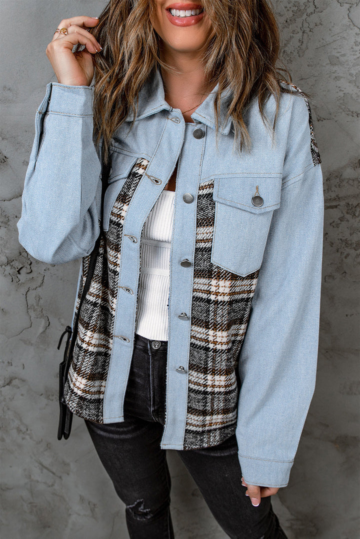 Stilla | Pocketed Button Up Denim Jakke