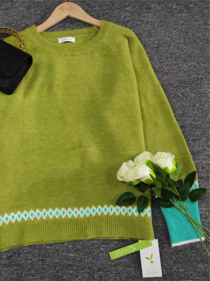 Stilla | Pullover med lange ærmer og rund halsudskæring
