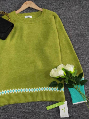 Stilla | Pullover med lange ærmer og rund halsudskæring