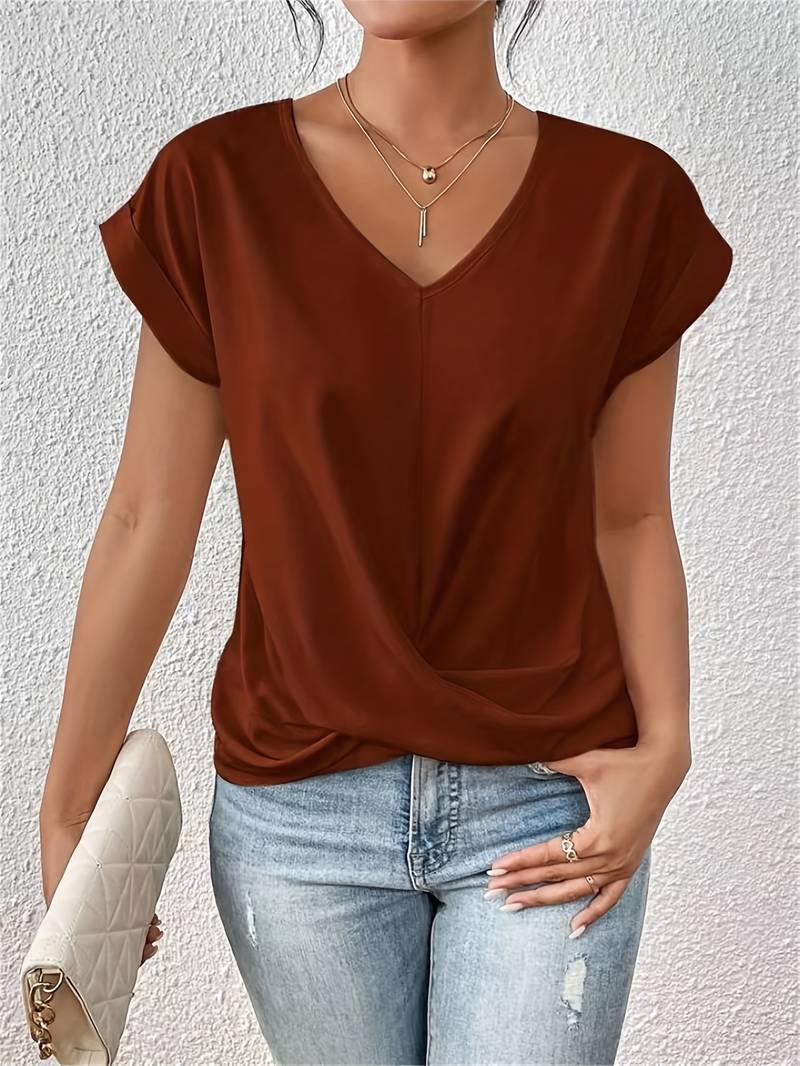 Stilla | Lækkert V-udskæring T-shirt