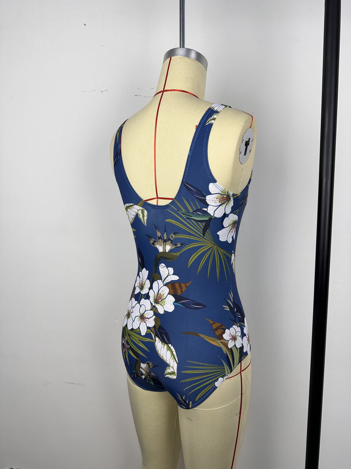 Stilla | Badedragt Med Blomstermotiv Årgang Stil