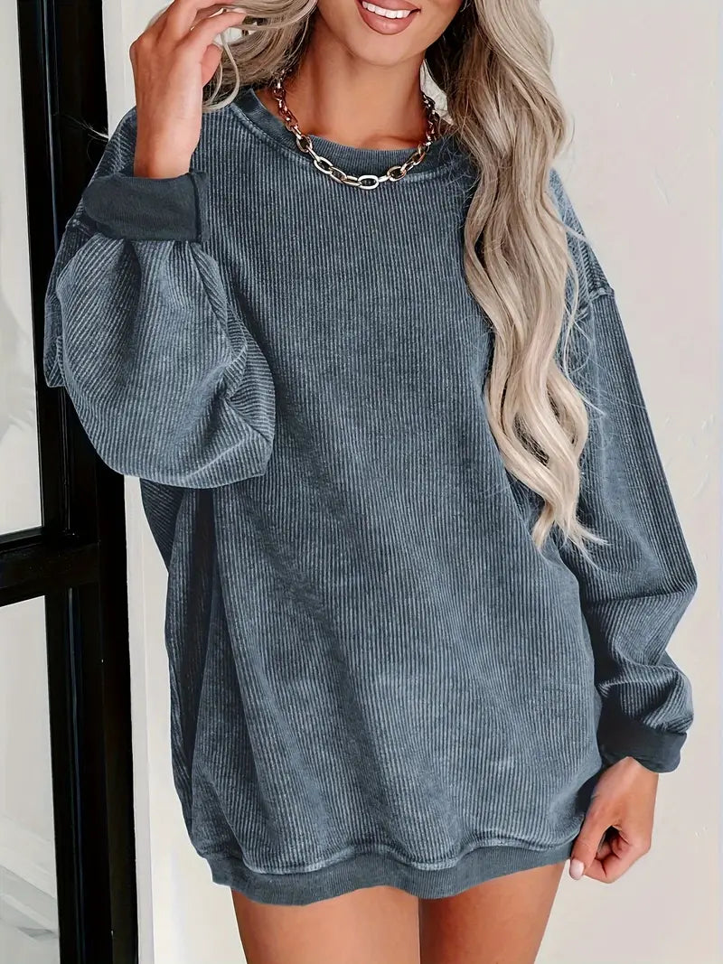 Stilla | Dame Pullover Af Sært Kord, Perfekt Stylet