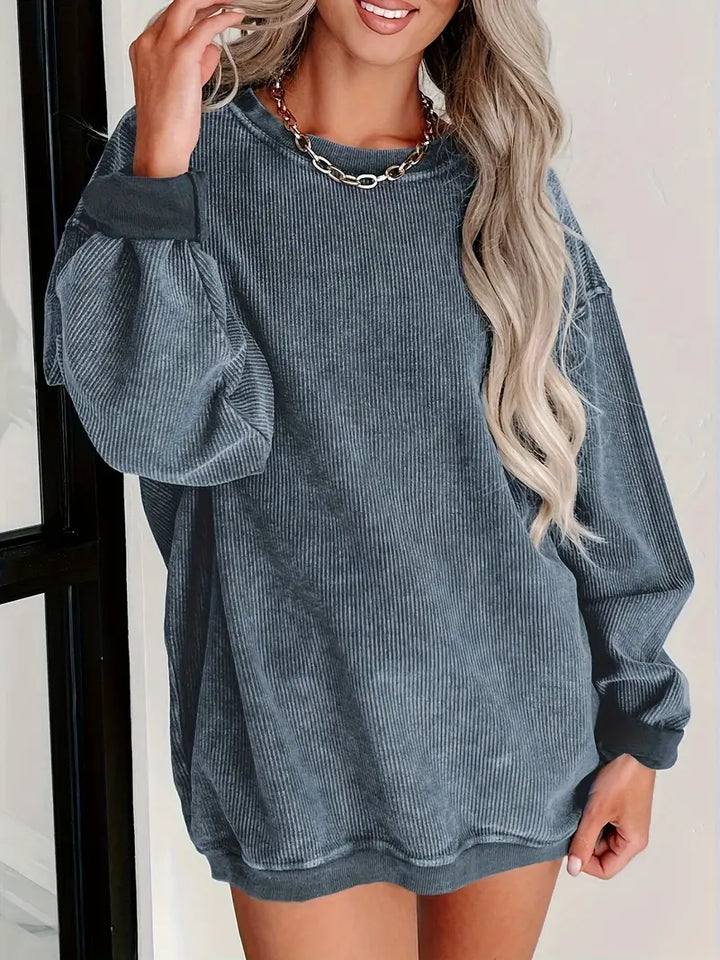 Stilla | Dame Pullover Af Sært Kord, Perfekt Stylet