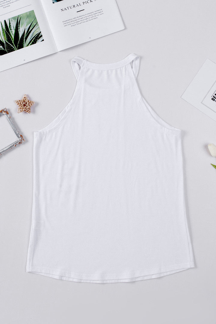 Stilla | US Flag Star Grecian Neck Tank