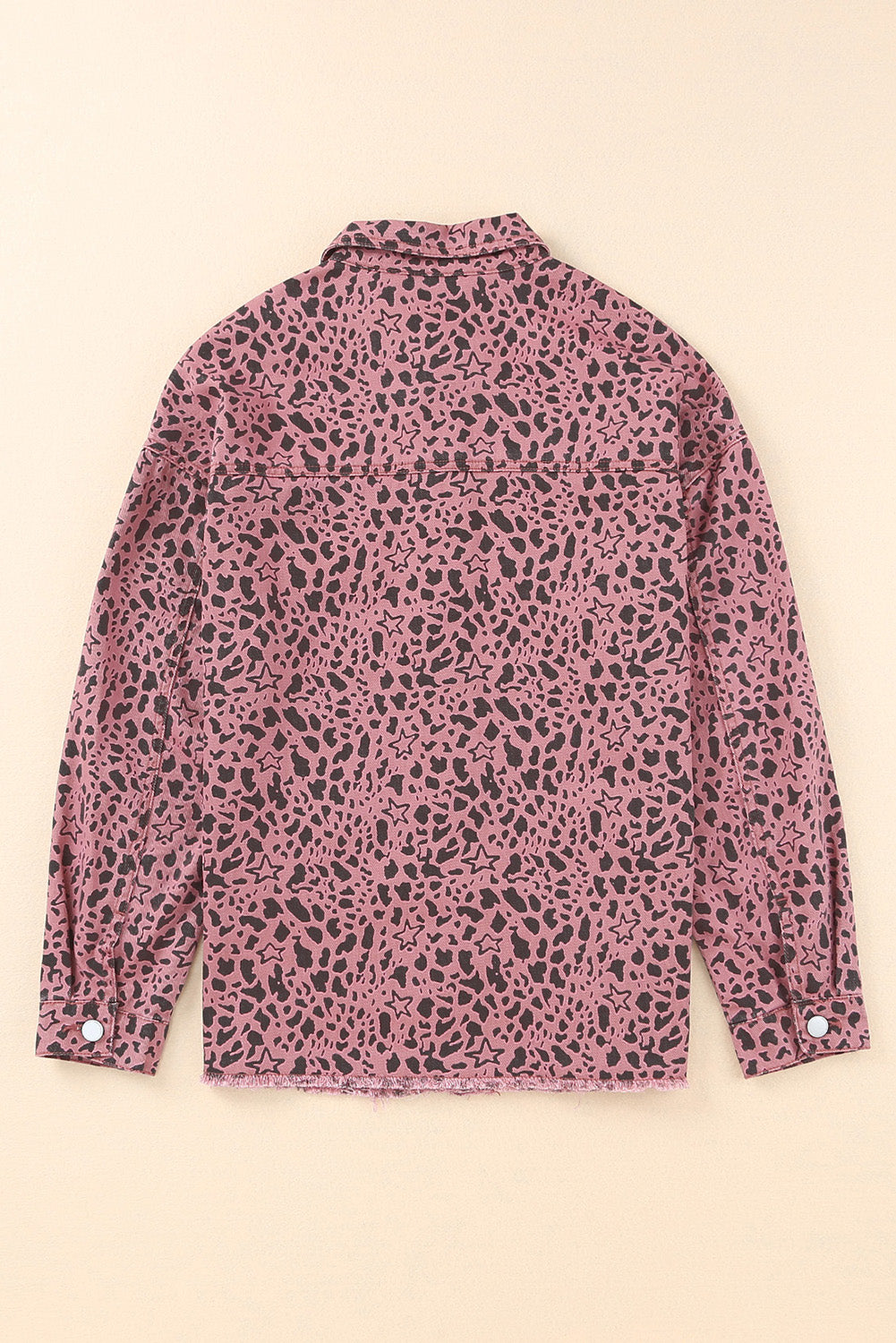 Stilla | Raw Hem Knap-Up Denim Jakke