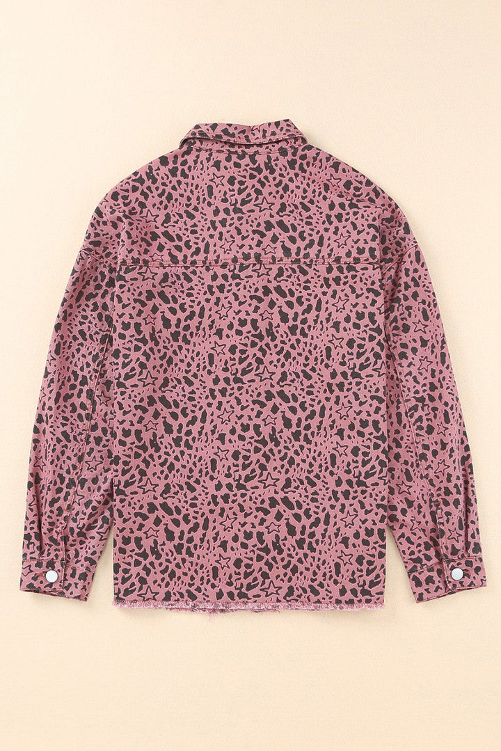 Stilla | Raw Hem Knap-Up Denim Jakke