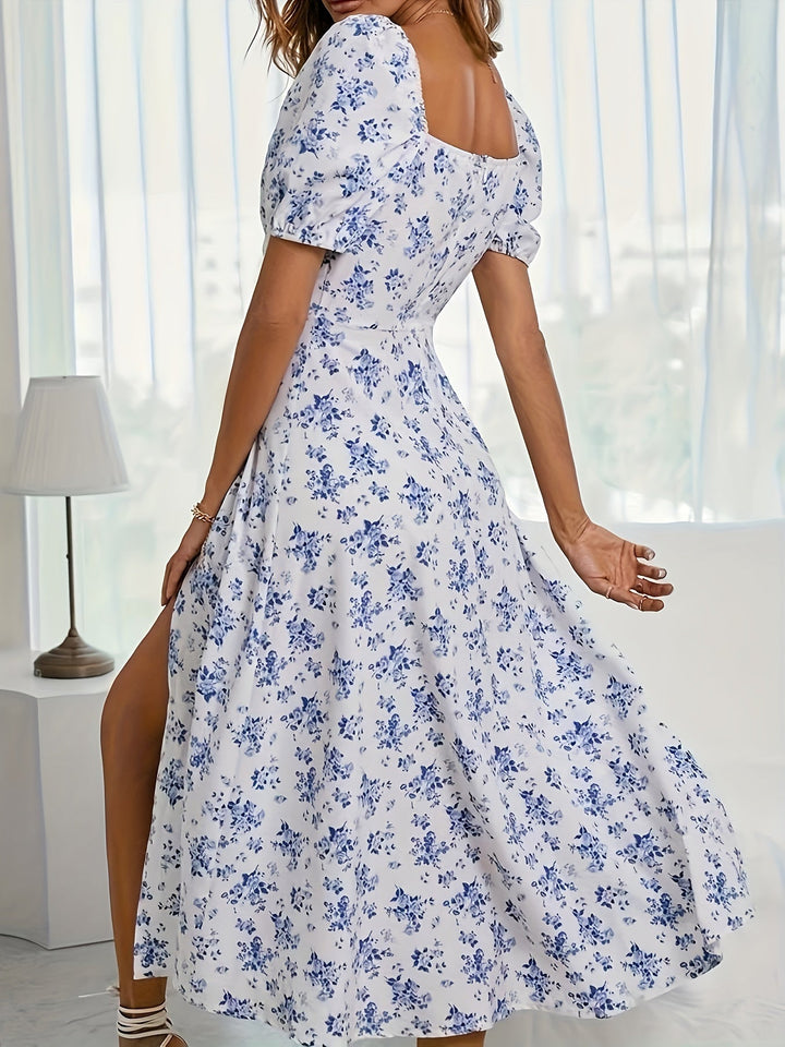 Stilla | Elegant Maxi Kjole Med Blomster