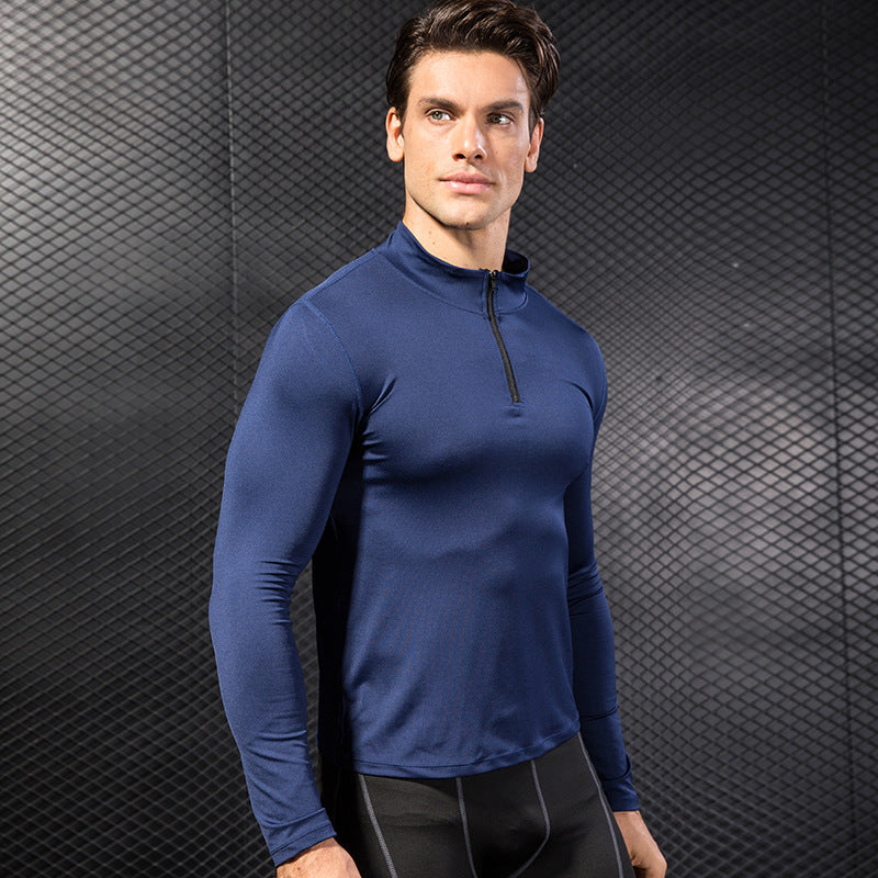 Herre Funktions-langærmet skjorte med half zip og fugtregulerende materiale Stilla