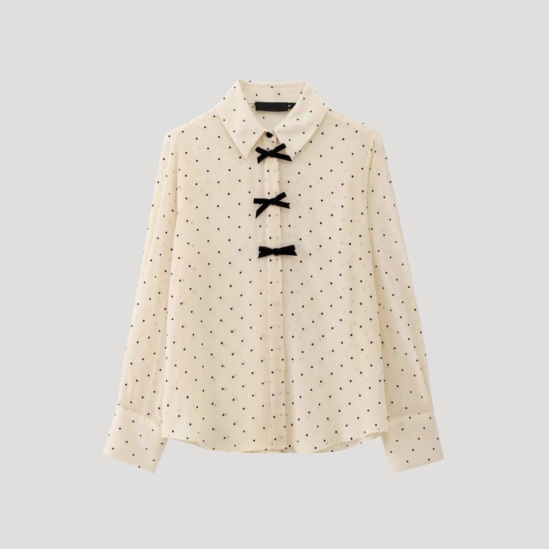 Stilla | Polka Dot Butterfly Blouse