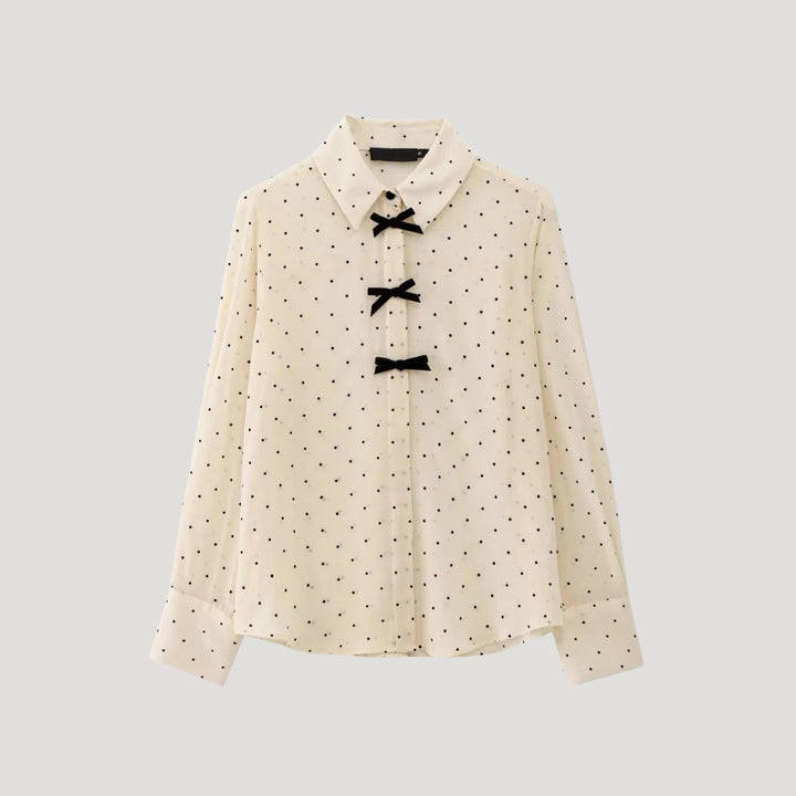 Stilla | Polka Dot Butterfly Blouse