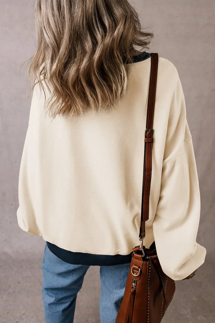 Stilla | Langærmet Sweatshirt med Græskar grafik
