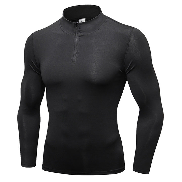 Herre Funktions-langærmet skjorte med half zip og fugtregulerende materiale Stilla