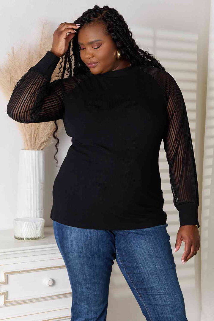 Stilla | Tag Rund Hals Raglan Ærme Bluse