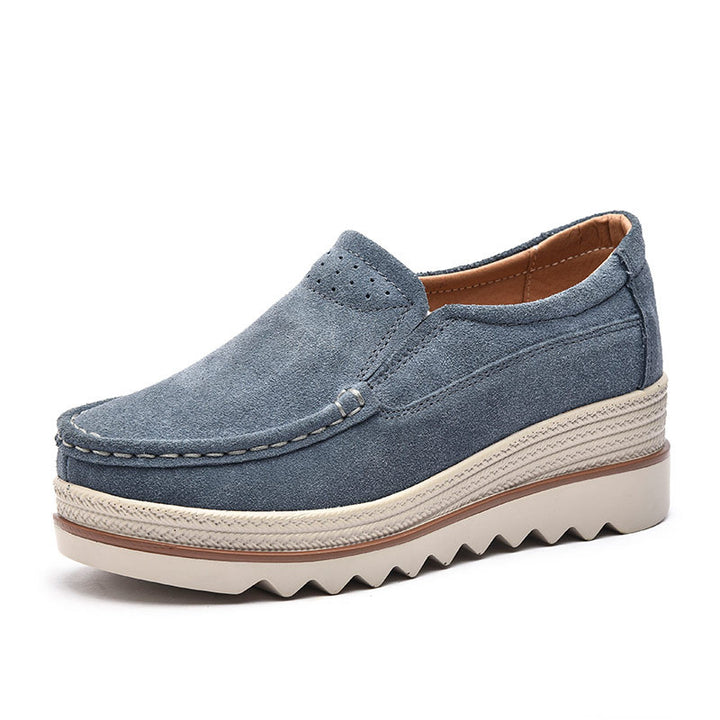 Dame Stilfulde Sueskinds Slip-on Fritids Sko Stilla