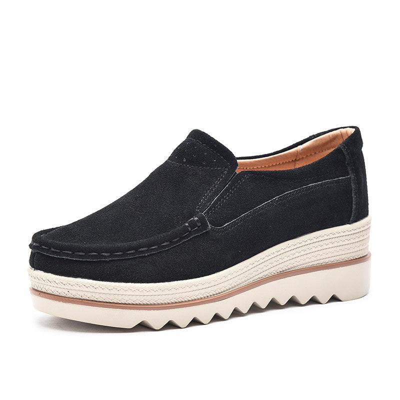 Dame Stilfulde Sueskinds Slip-on Fritids Sko Stilla