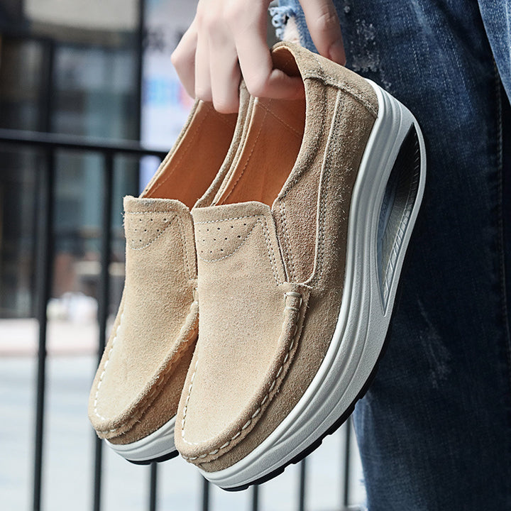 Dame Stilfulde Sueskinds Slip-on Fritids Sko Stilla