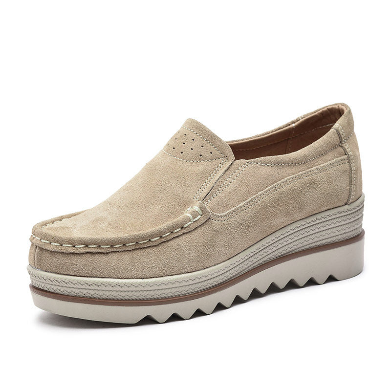 Dame Stilfulde Sueskinds Slip-on Fritids Sko Stilla