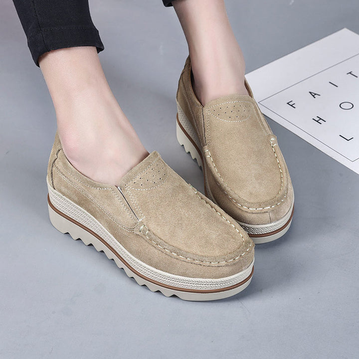 Dame Stilfulde Sueskinds Slip-on Fritids Sko Stilla