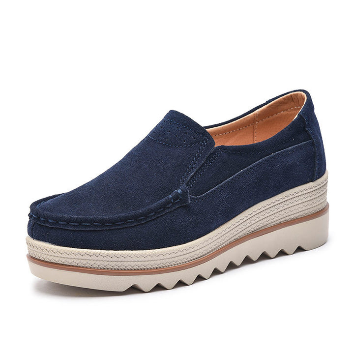 Dame Stilfulde Sueskinds Slip-on Fritids Sko Stilla
