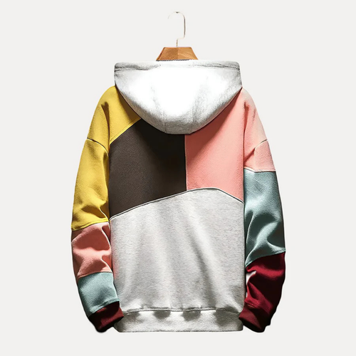 Stilla | Herre Hoodie med strik- & trykdesign