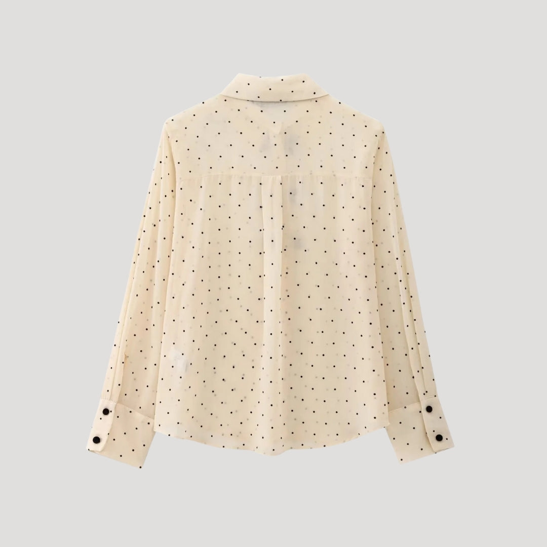 Stilla | Polka Dot Butterfly Blouse