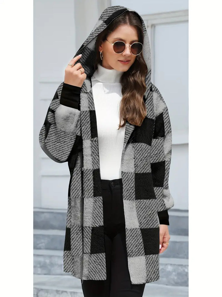 Stilla | Blød Fleece Hættepullover Cardigan