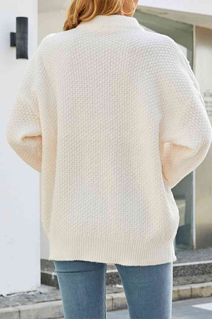 Stilla | Pullover af drejet strik med lange ærmer