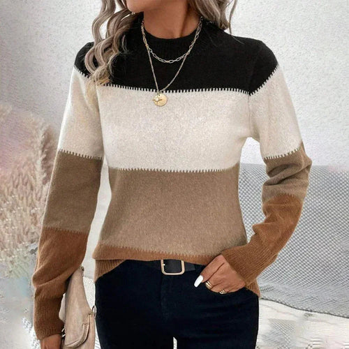 Stilla | Strikpullover Med Farvespil