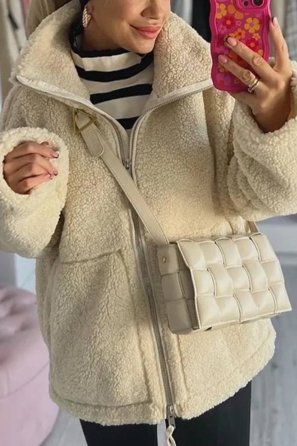 Stilla | Full-Zip Teddy-Jakke