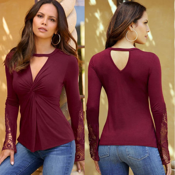 Stilla | Smuk Trendy Bluse Med Spids-u-cut