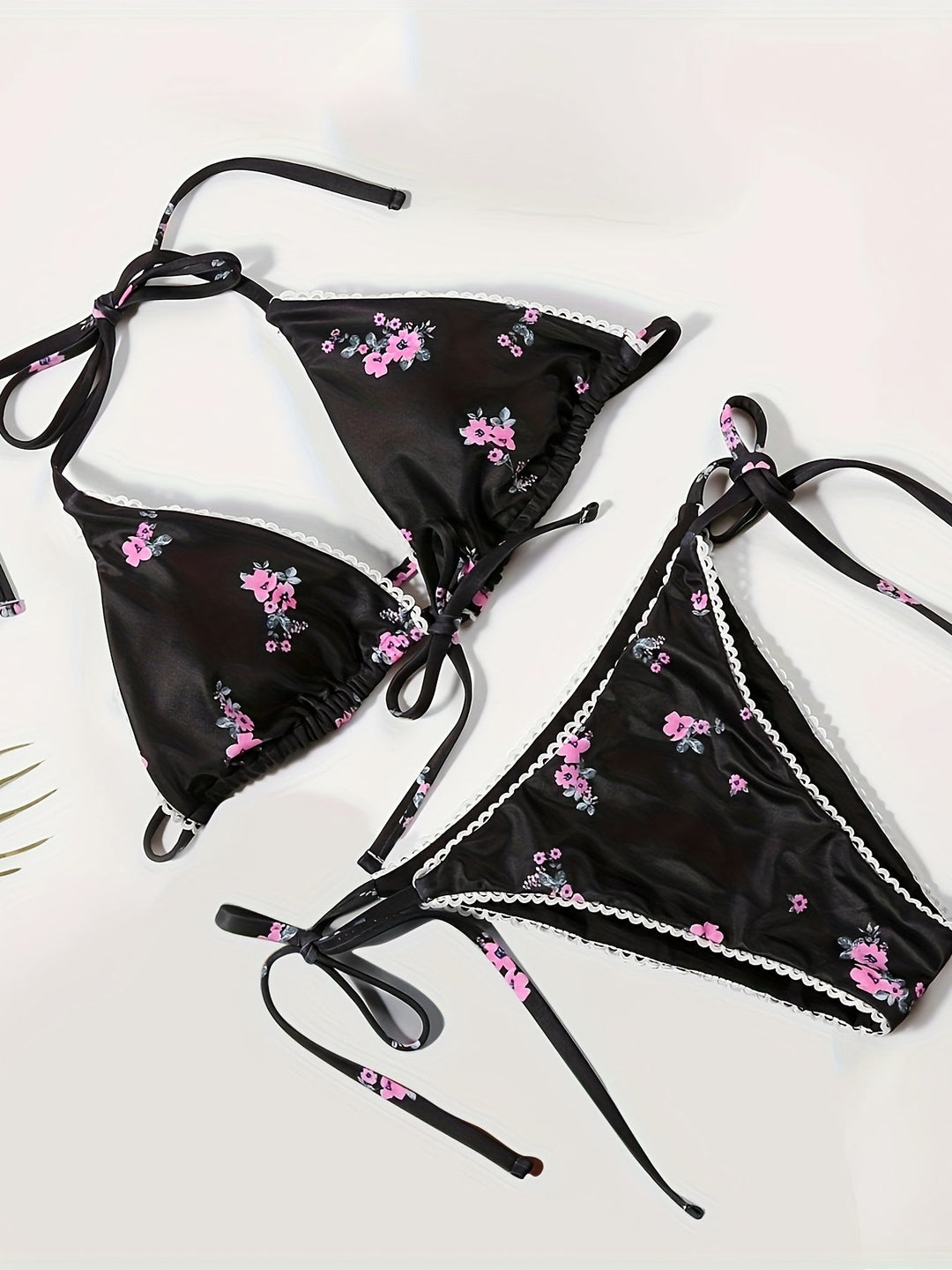 Stilla | Kvinders Bikini Med Print to Delt Sexet Badetøj Med Stropper