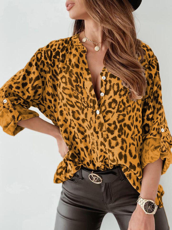 Stilla | Trendy Bluse I Leo Mønster
