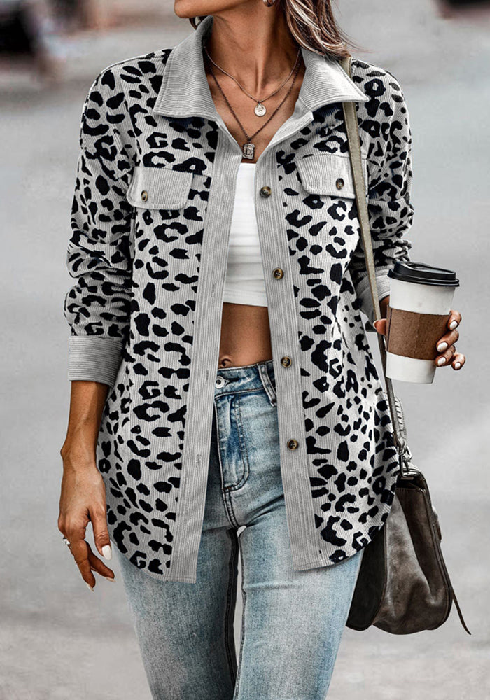 Stilla | Trendy vest i leopardmønster