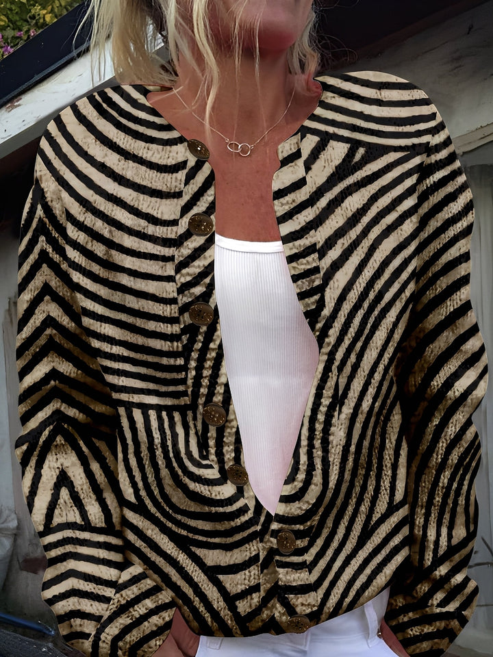 Stilla | Elegant Dames Strikjakke med Knapper