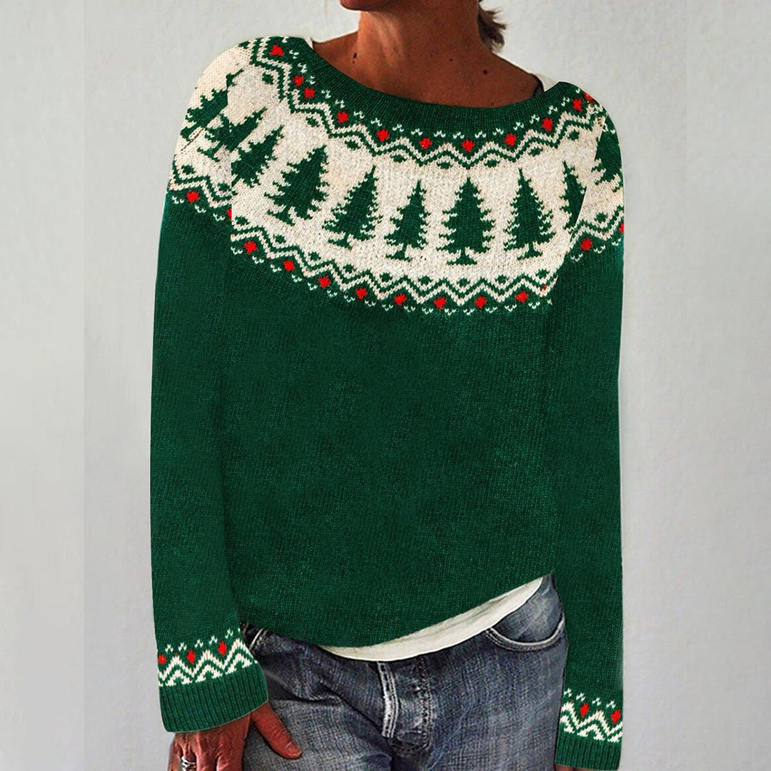 Stilla | Frisk Grøn Rundhalset Pullover