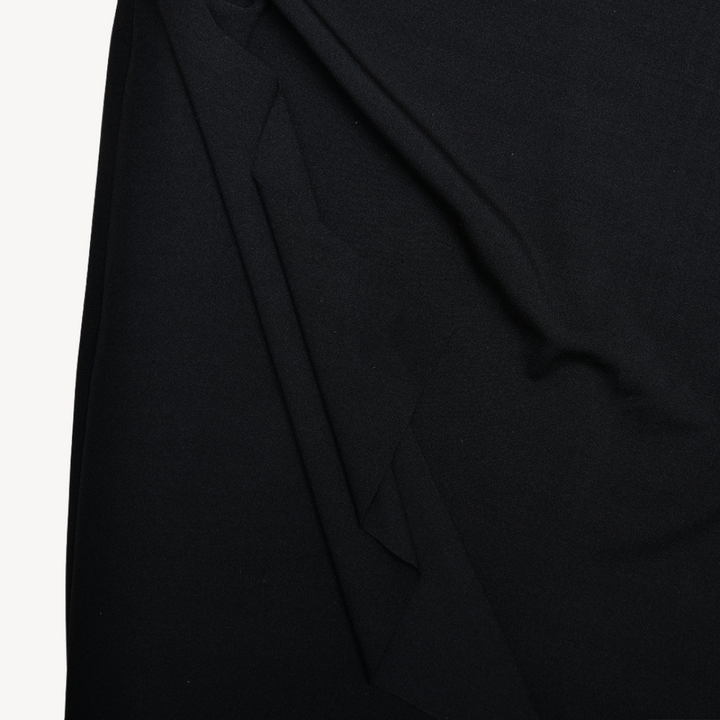 Stilla | Kvinders Sorte Satin Slids Maxi Kjole